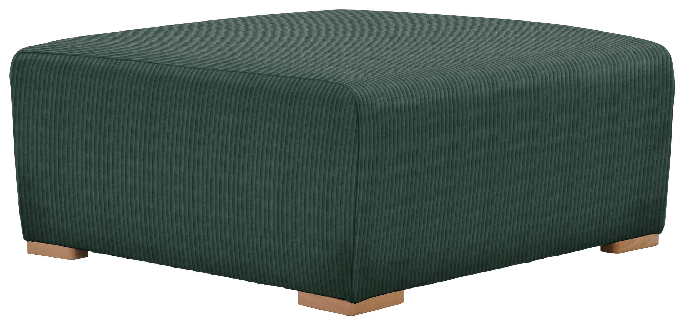 HOCKER in Textil Grün - Buchefarben/Grün, KONVENTIONELL, Holz/Textil (101/44/92cm) - Livetastic