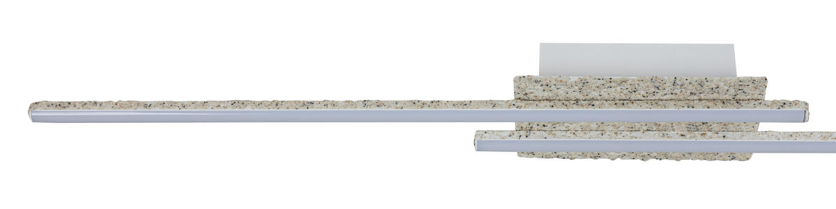 DECKENLEUCHTE 80/9/5,5 cm  - Weiß, Trend, Kunststoff/Metall (80/9/5,5cm) - Collett's Monde