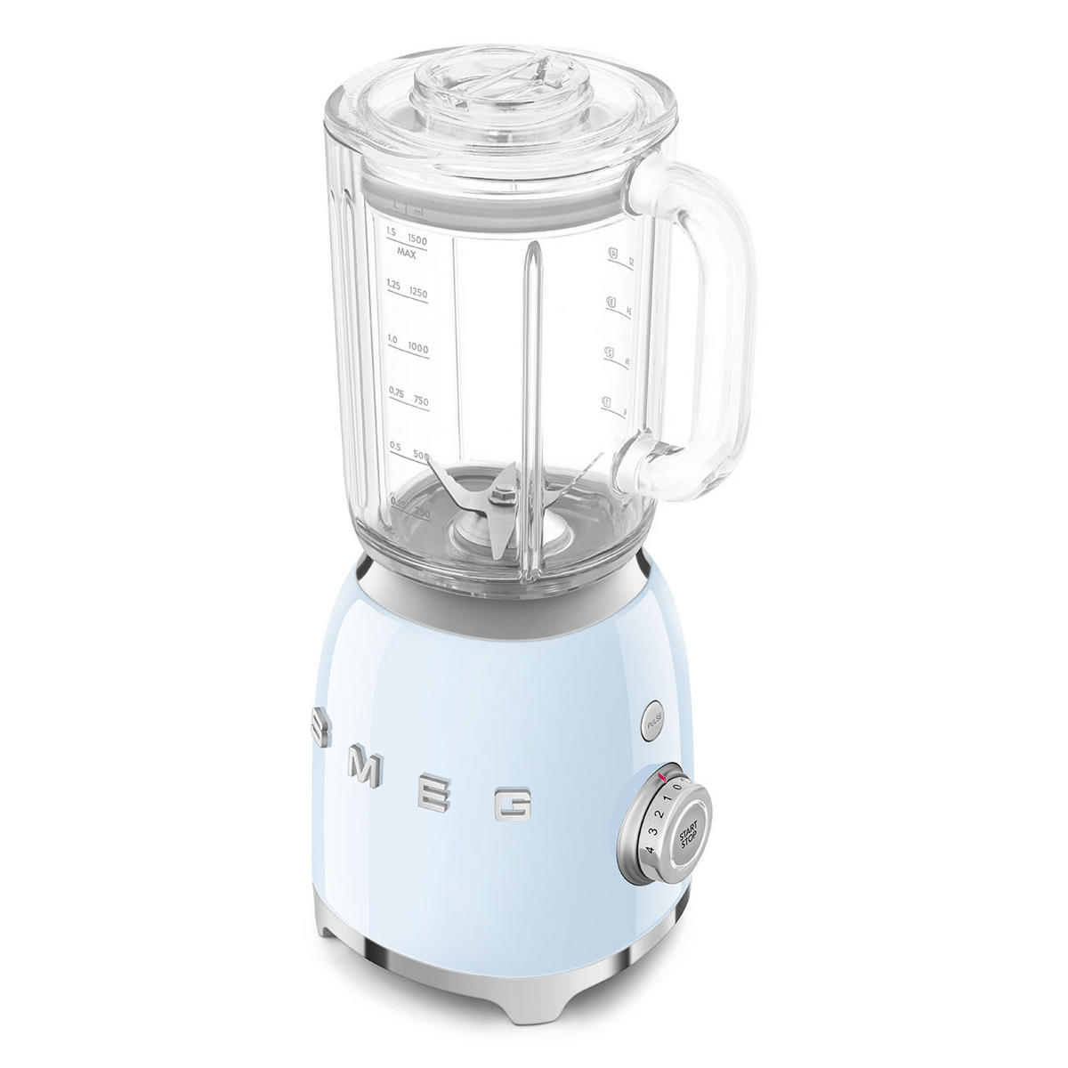 STANDMIXER  - Pastellblau, Design, Kunststoff/Metall (19,7/39,7/16,3cm) - SMEG