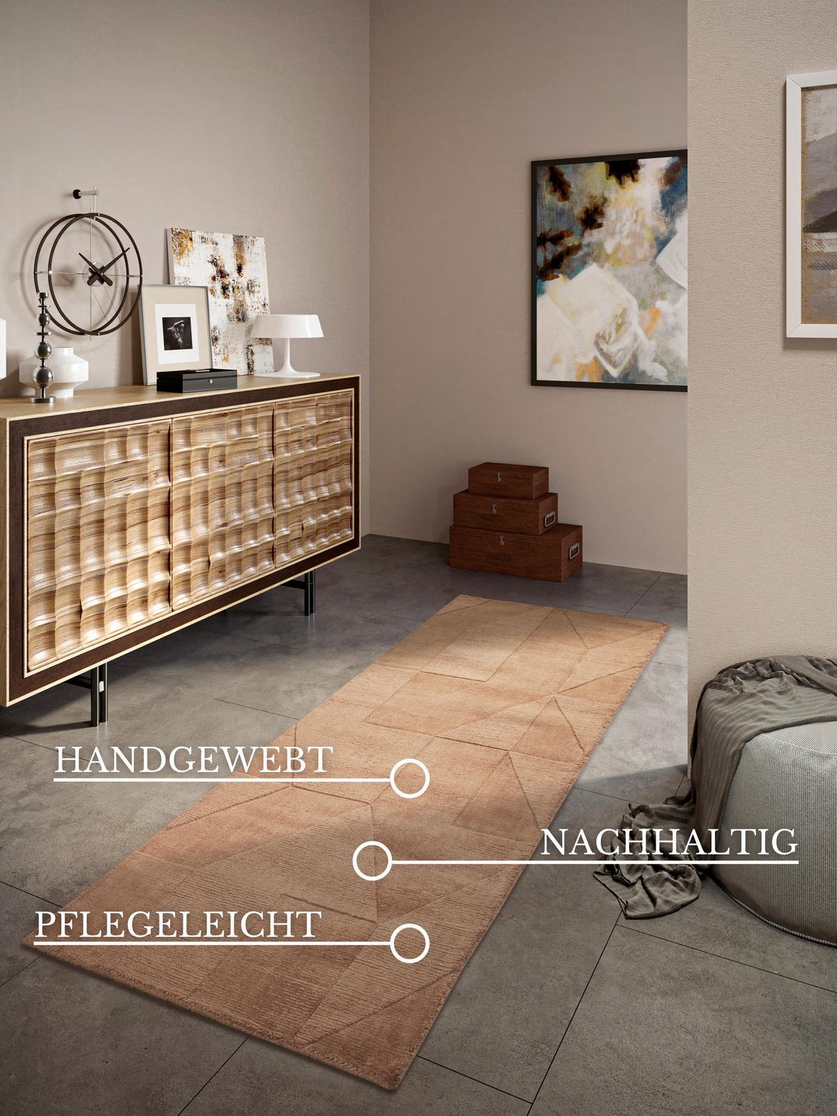 LÄUFER 80/250 cm Kollektion 1906  - Kupferfarben, Basics, Textil (80/250cm) - Villeroy & Boch