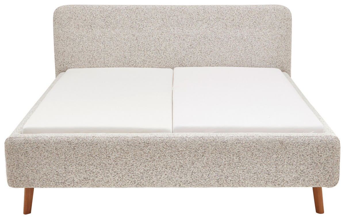 POLSTERBETT 120/200 cm, {[inkl. ],item.attr('349-543'),[, ]} - Eichefarben/Birkefarben, Design, Holz/Textil (120/200cm) - Xora