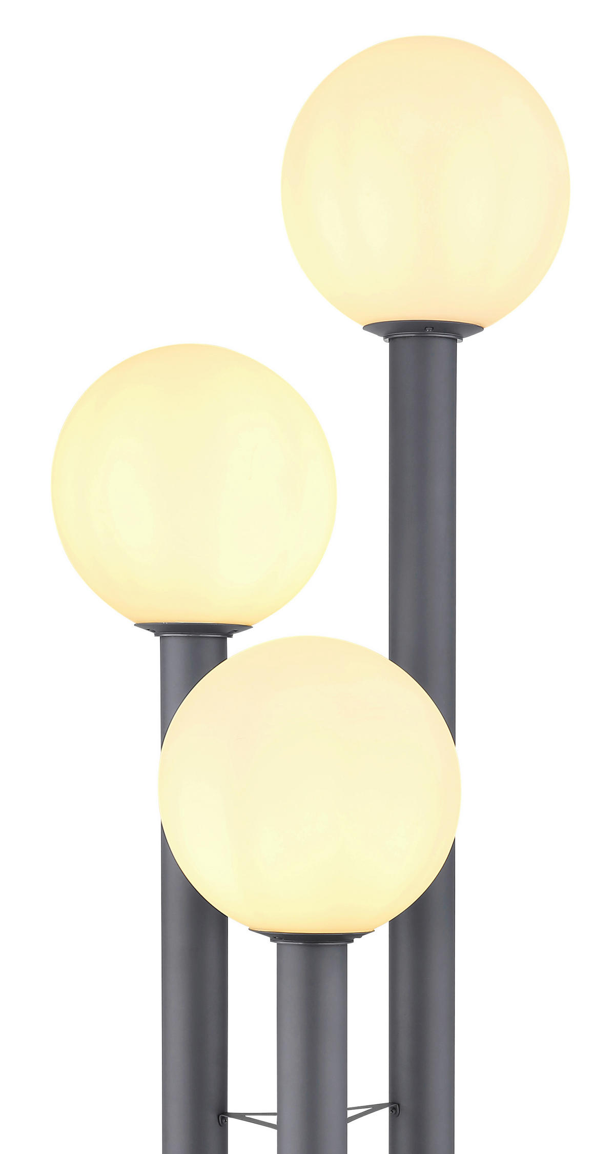 PODNA SVJETILJKA VANJSKA  - bijela/antracit, Basics, staklo/metal (45/160cm) - Globo