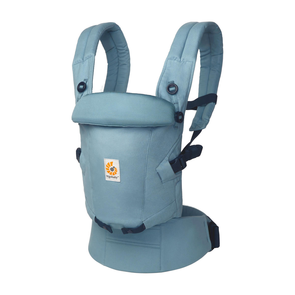 BABYTRAGE Adapt Soft Touch Cotton  - Hellblau, Basics, Textil (26,8/17/17cm) - Ergo Baby
