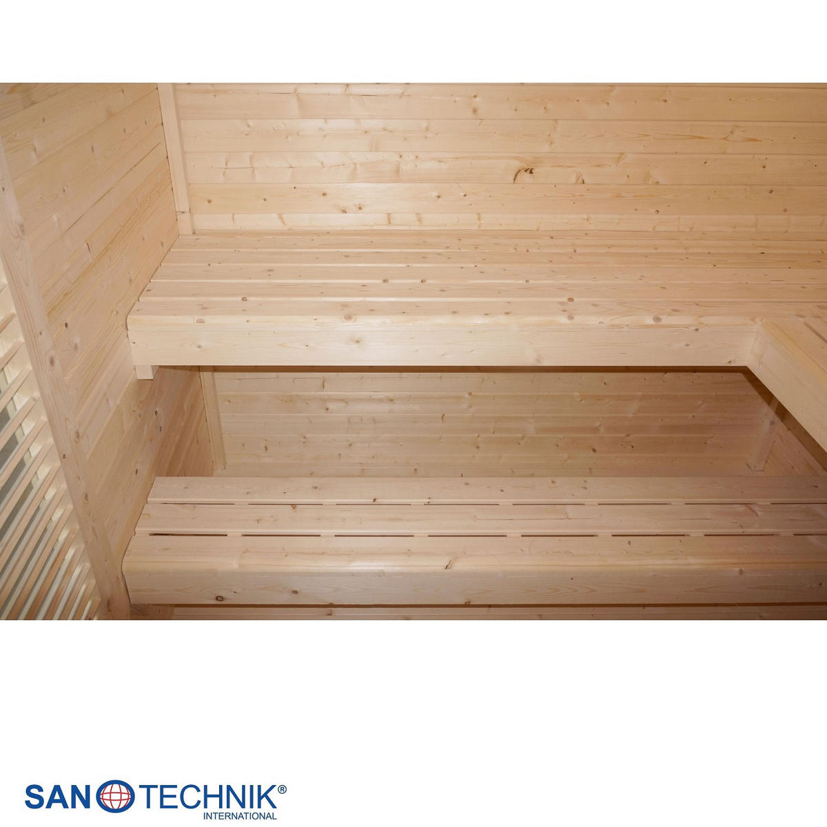 SAUNA für 4-5 Personen Rauma  - Naturfarben, KONVENTIONELL, Holz (460/230/219,5cm) - Sanotechnik