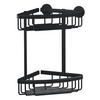 DUSCHABLAGE - Schwarz, Basics, Metall (16,3/26/17cm) - Tesa