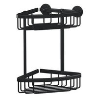 DUSCHABLAGE - Schwarz, Basics, Metall (16,3/26/17cm) - Tesa