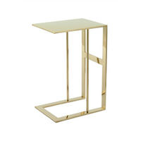 BEISTELLTISCH Goldfarben  - Goldfarben, Design, Metall (40/60/30cm) - Kayoom