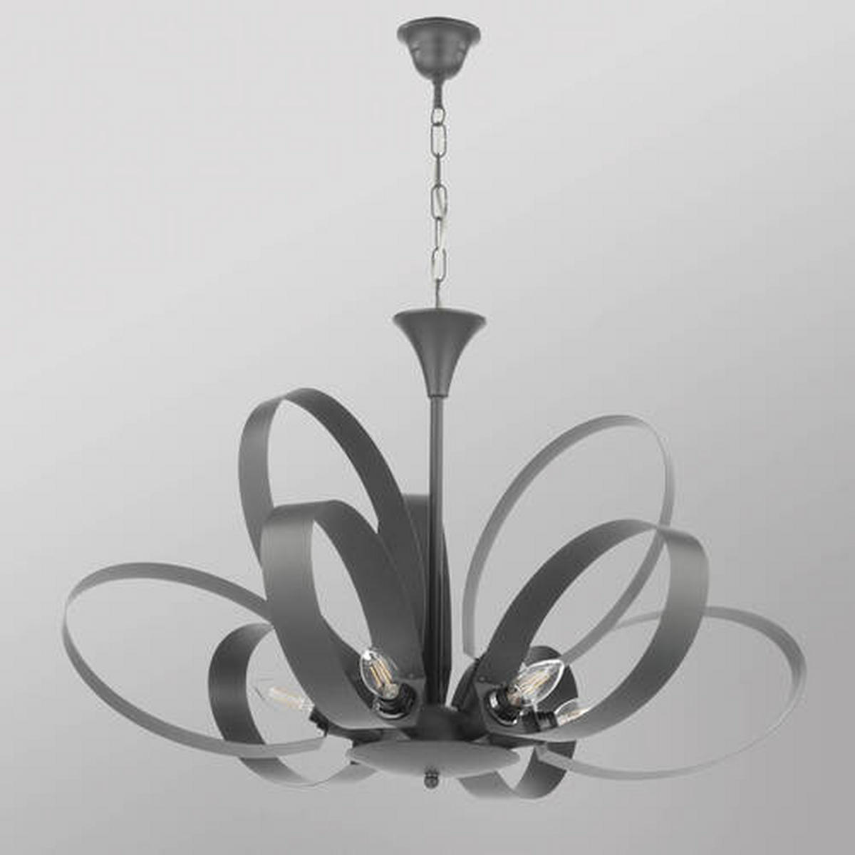 LUSTR, 75/115 cm  - šedá, Design, kov (75/115cm)
