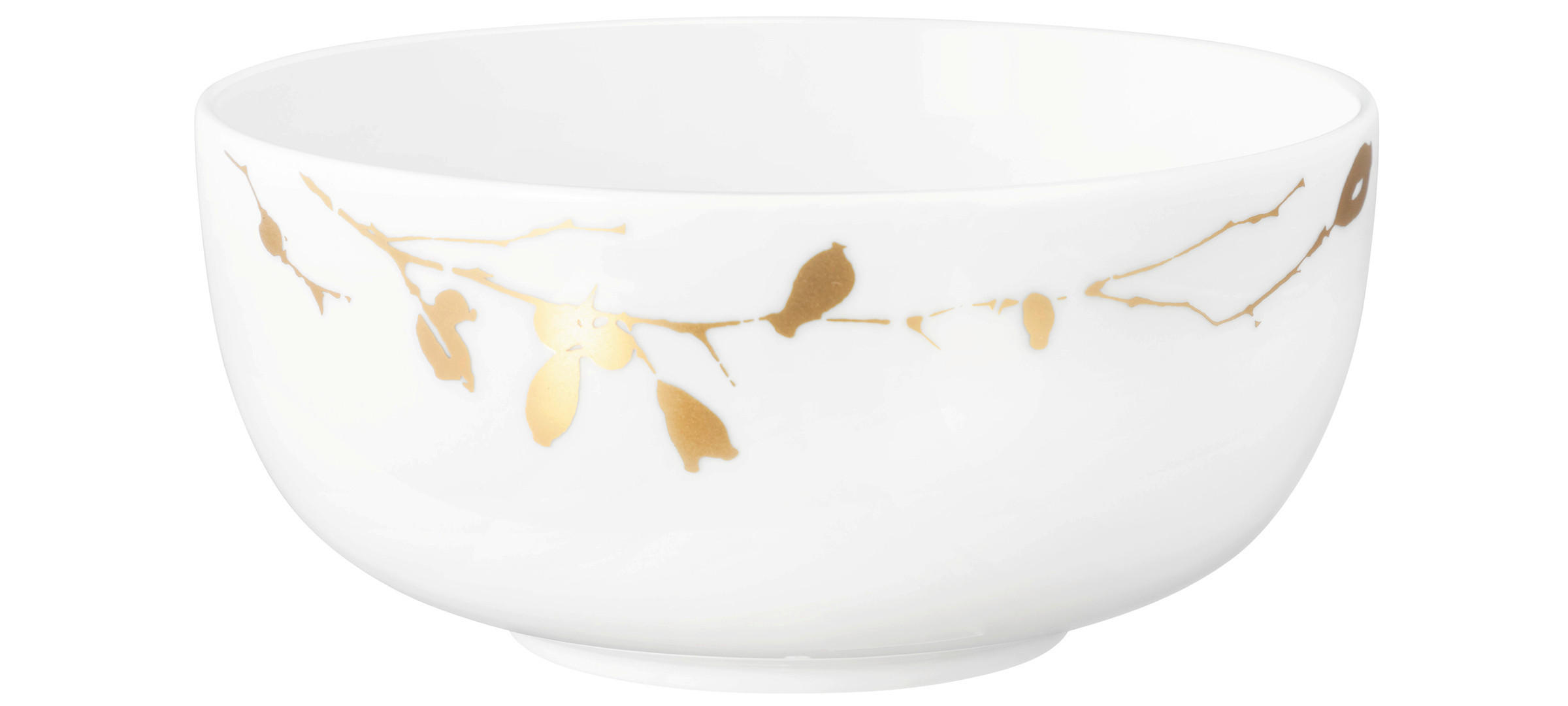 MÜSLISCHALE Liberty 15 cm  - Goldfarben/Weiß, Basics, Keramik (15cm) - Seltmann Weiden