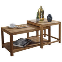 COUCHTISCH in Holz 90/55/50 cm  - Eichefarben, Basics, Holz (90/55/50cm)