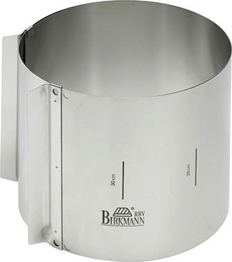 TORTENRING - Edelstahlfarben, KONVENTIONELL, Metall (18-30/15cm) - Birkmann