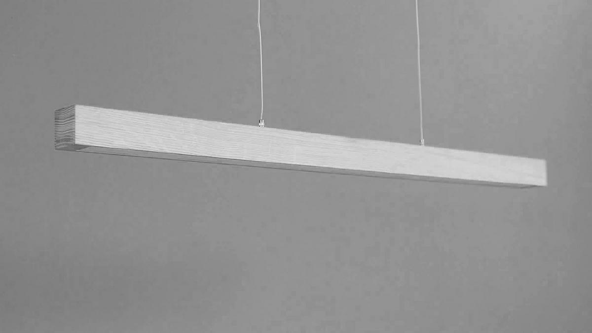 ZÁVESNÉ LED SVIETIDLO, 100/6/110 cm  - farba duba, Natur, drevo (100/6/110cm) - Dieter Knoll