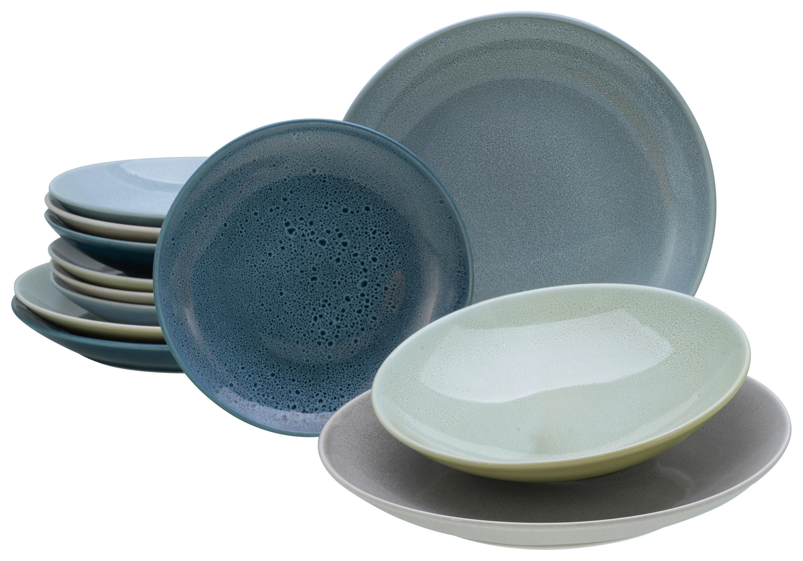 JEDÁLENSKÝ SERVIS, kamenina - viacfarebná, Modern, keramika (31,5/31,5/38cm) - Creatable