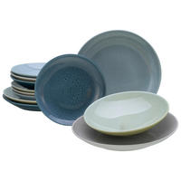 JÍDELNÍ SOUPRAVA, kamenina - vícebarevná, Moderní, keramika (31,5/31,5/38cm) - Creatable