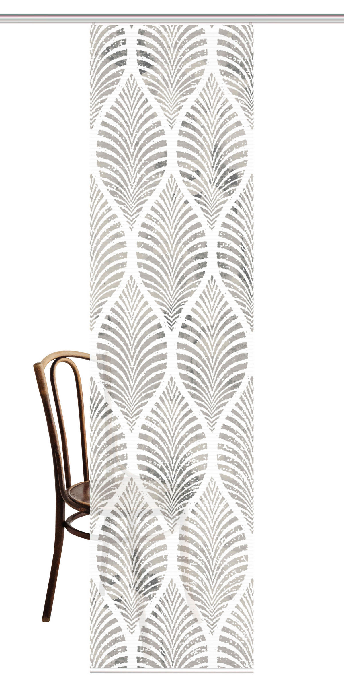 PANELOVÝ ZÁVĚS,  - šedá, Natur, textil (60/245cm) - Schmidt W. Gmbh