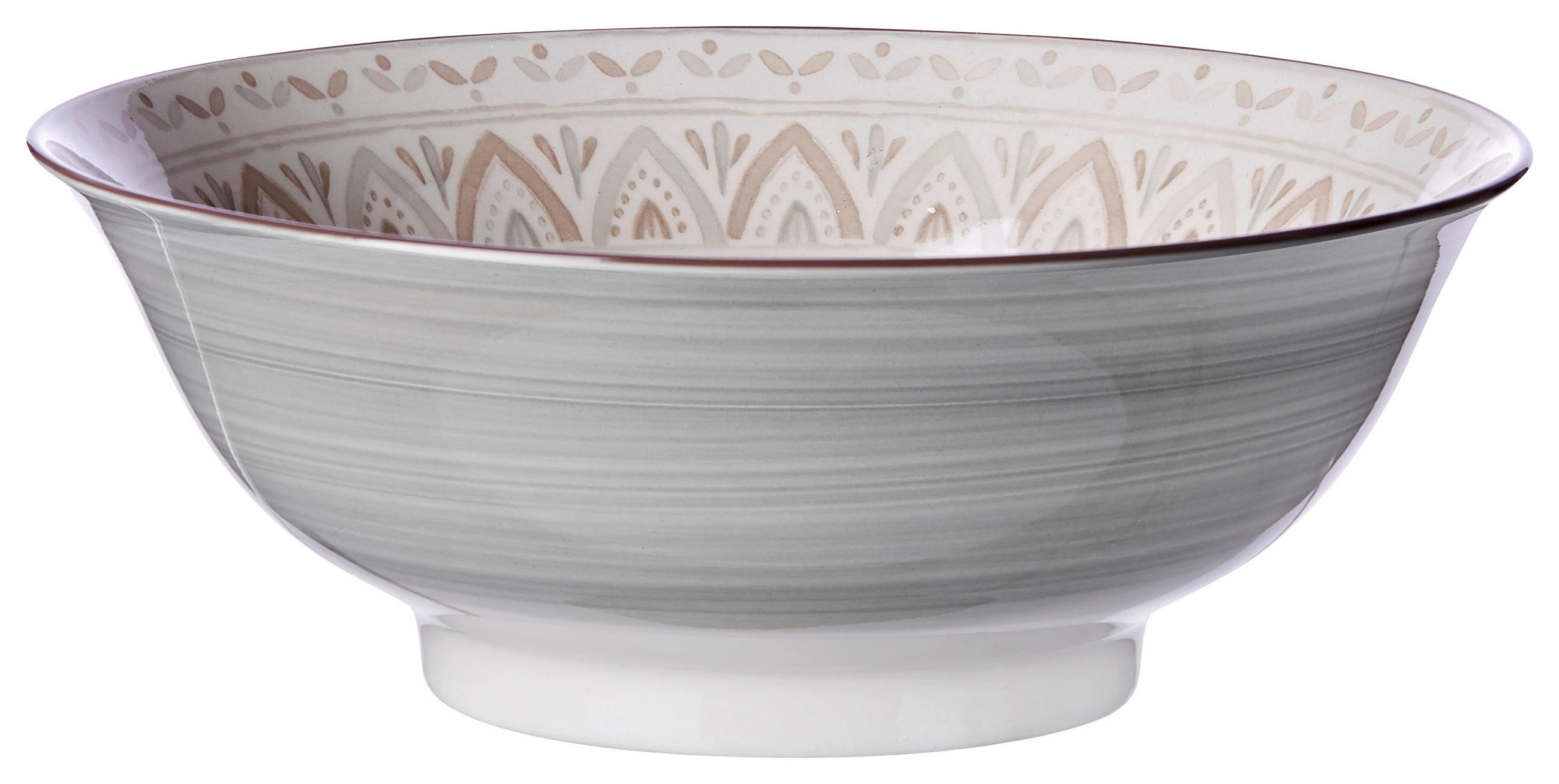 SALATSCHÜSSEL  Valencia 21 cm  - Creme/Braun, KONVENTIONELL, Keramik (21cm) - Ritzenhoff Breker