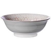 SALATSCHÜSSEL  Valencia 21 cm  - Creme/Braun, KONVENTIONELL, Keramik (21cm) - Ritzenhoff Breker