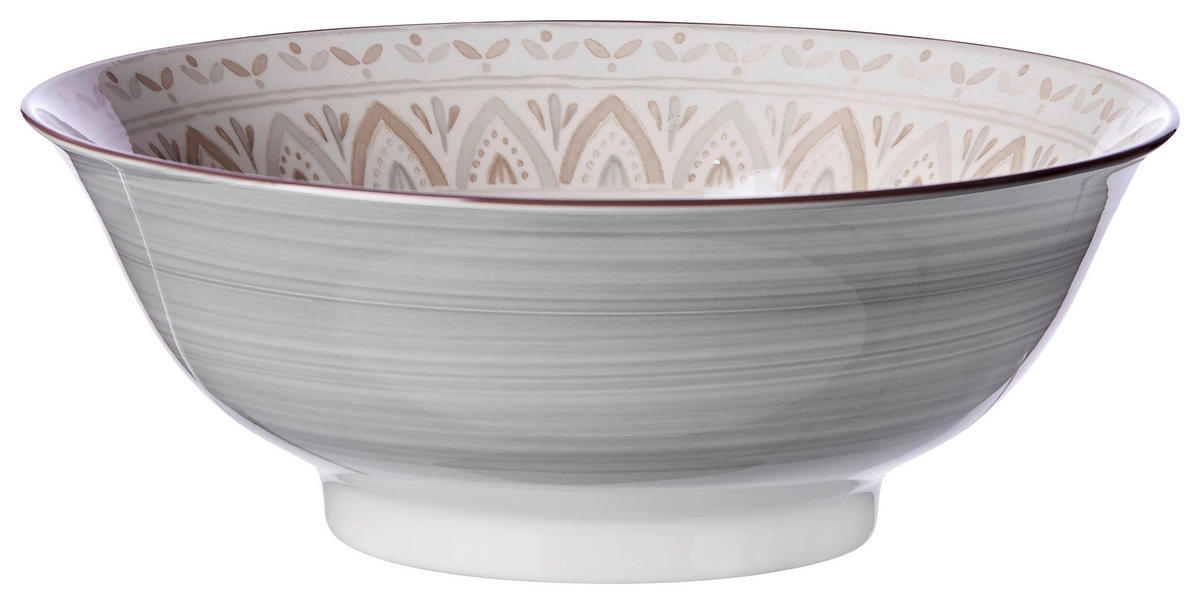 SALATSCHÜSSEL  Valencia 21 cm  - Creme/Braun, KONVENTIONELL, Keramik (21cm) - Ritzenhoff Breker