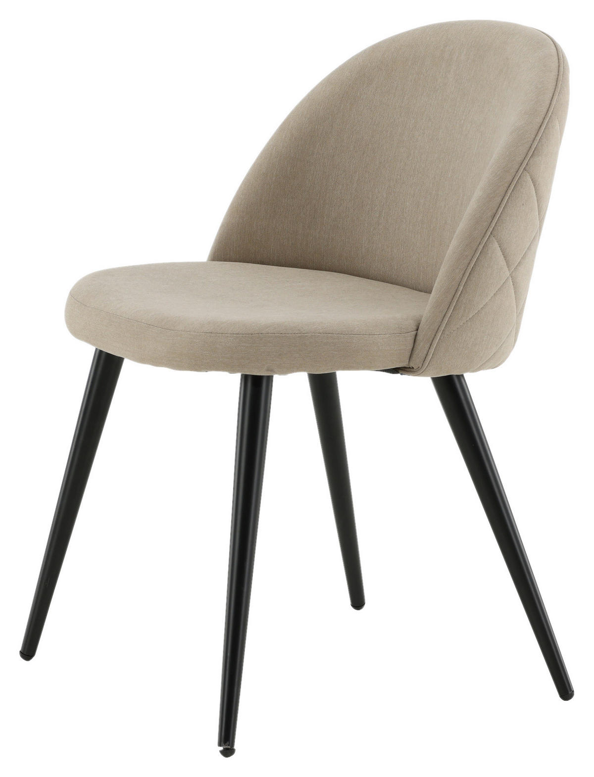 STOLSET stål  - beige/svart, Design, metall/textil (50/76,5/57cm) - Livetastic
