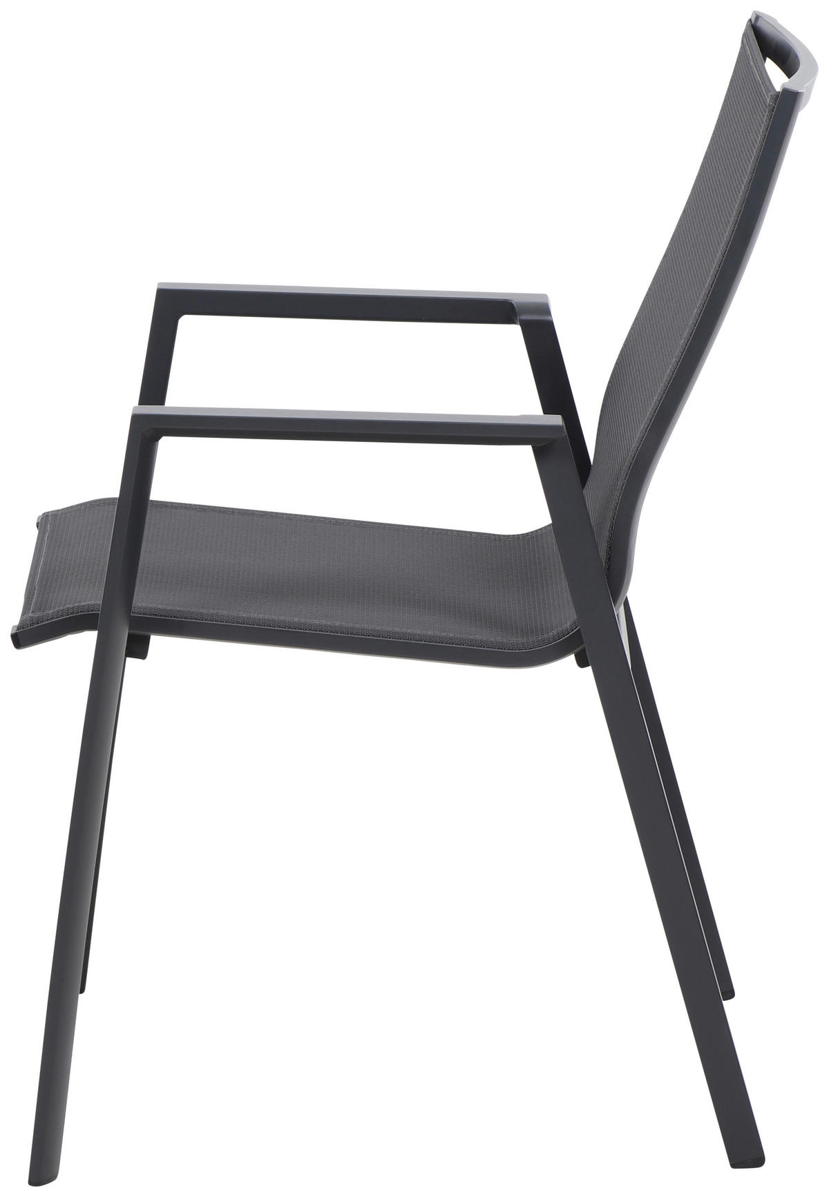 STAPELSESSEL Aluminium Anthrazit  - Anthrazit, Basics, Keramik/Kunststoff (100/88/180cm) - Siena Garden