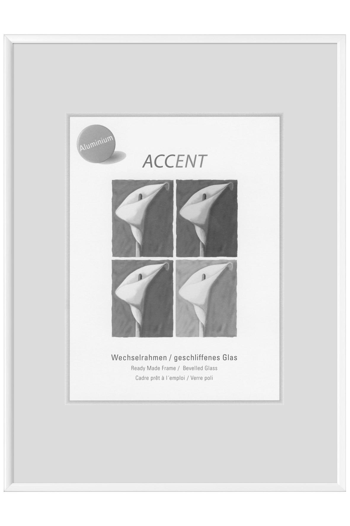 BILDERRAHMEN 15/20 cm  - Weiß, Basics, Metall (15/20cm) - Nielsen