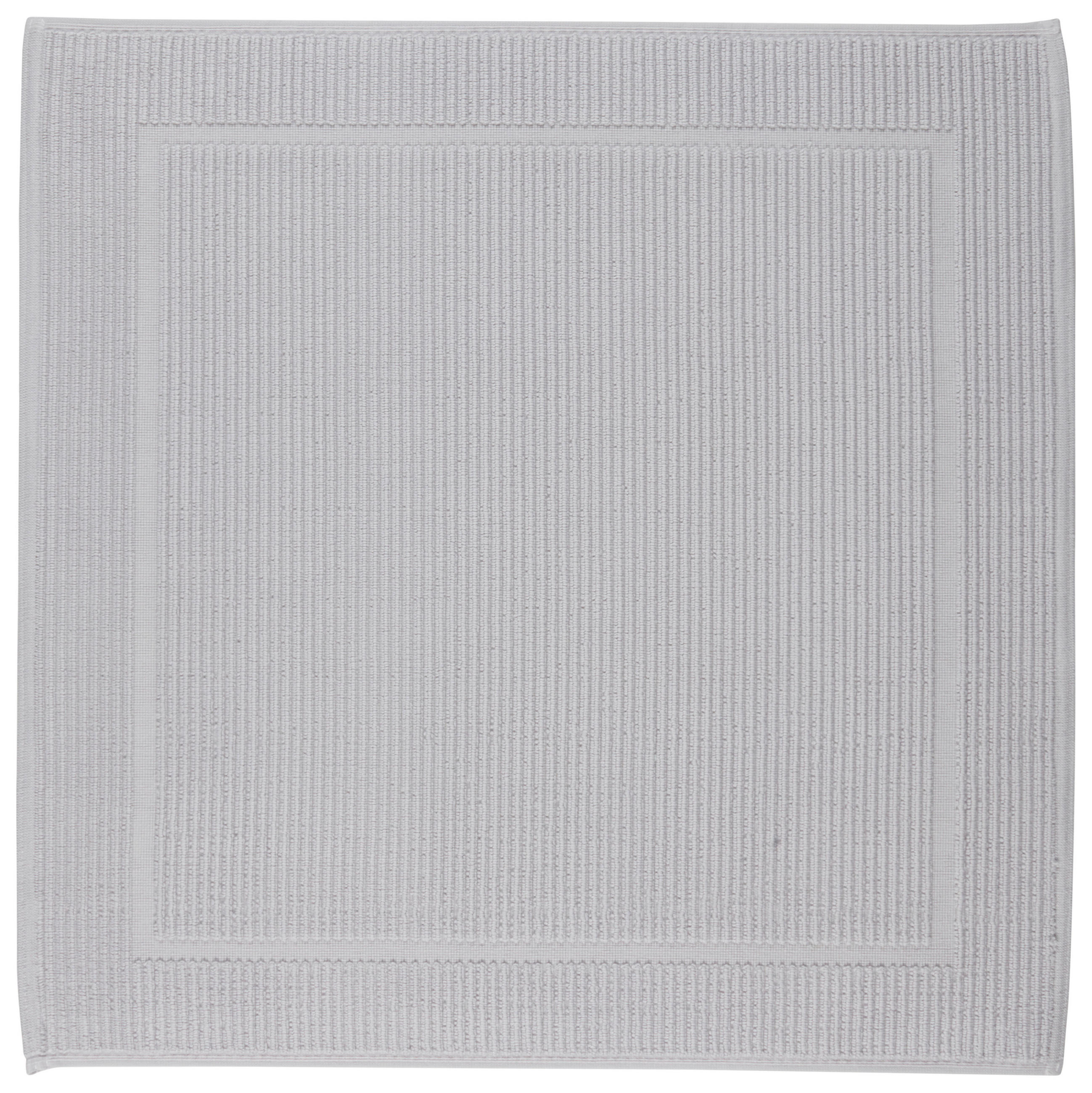 BADEMATTE  50/60 cm  Silberfarben   - Silberfarben, Basics, Textil (50/60cm) - Bio:Vio
