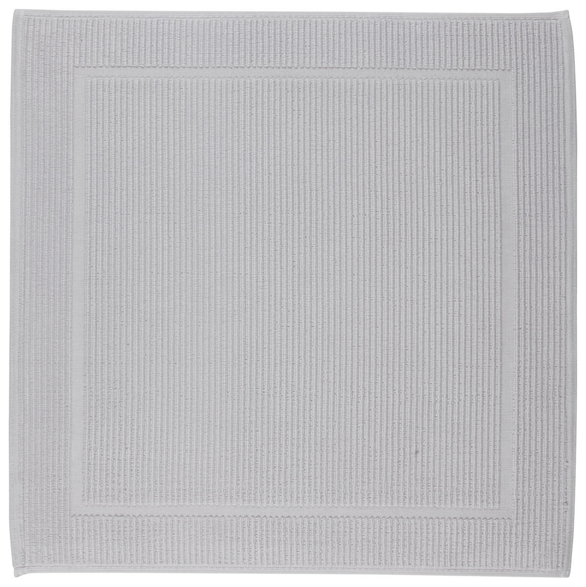KOUPELNOVÁ PŘEDLOŽKA, 50/60 cm - barvy stříbra, Basics, textil (50/60cm) - Bio:Vio