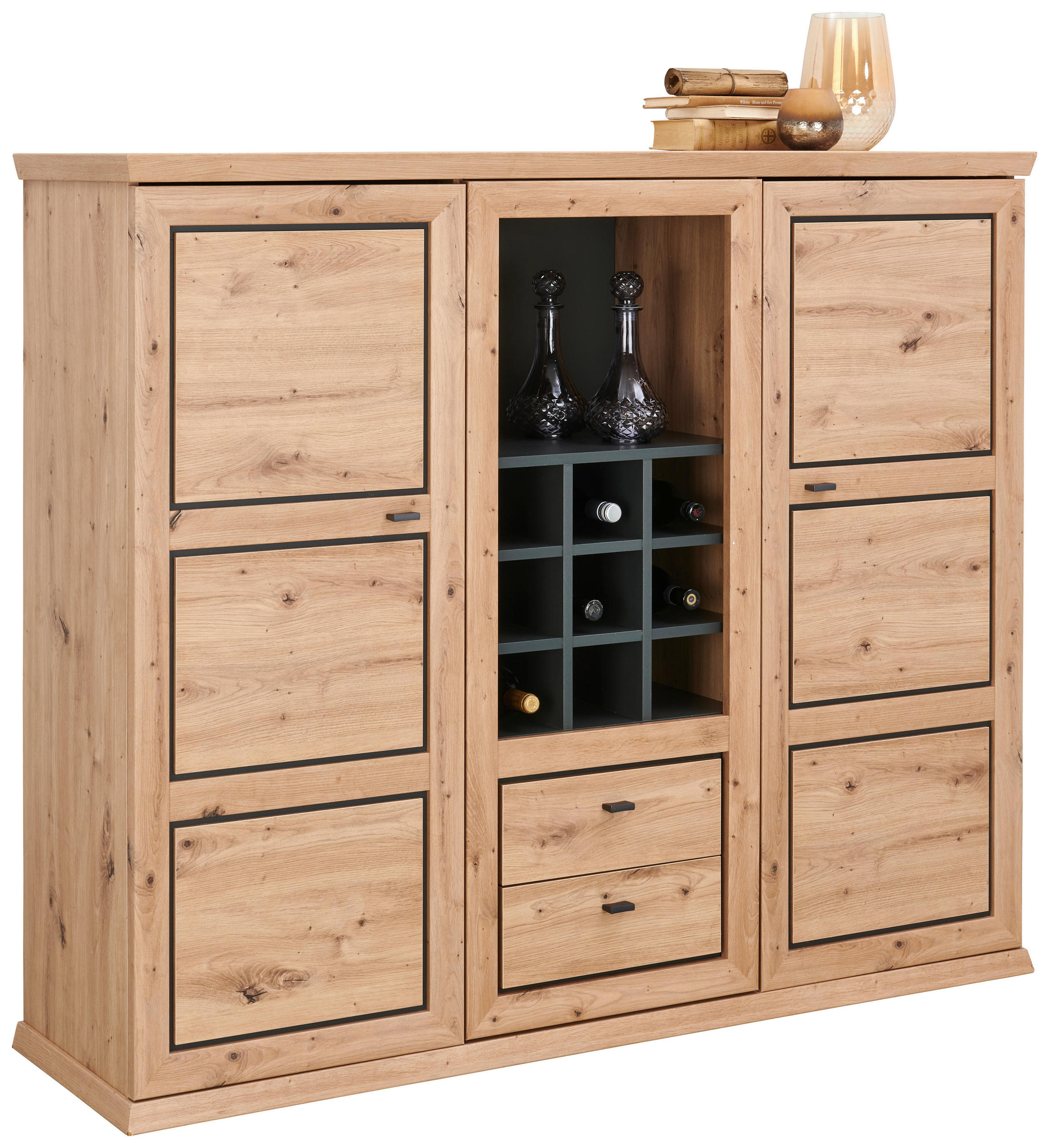 Highboard Mit Soft-Close 160cm Harvey, Eiche Dekor