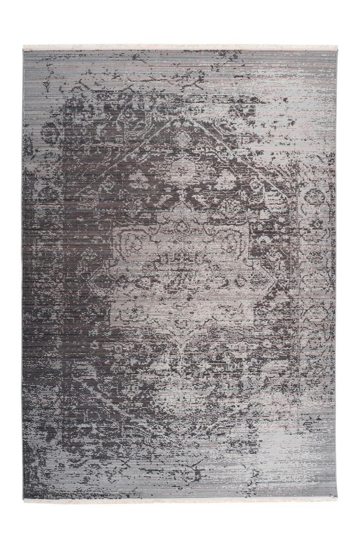 WEBTEPPICH 160/230 cm Baroque Anthrazit  - Anthrazit, Basics, Textil (160/230cm) - Novel