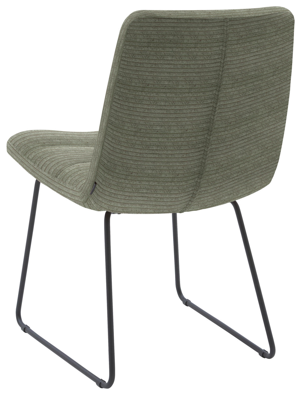 STUHL Cord  - Schwarz/Graugrün, Design, Textil/Metall (52/88/66cm) - Dieter Knoll