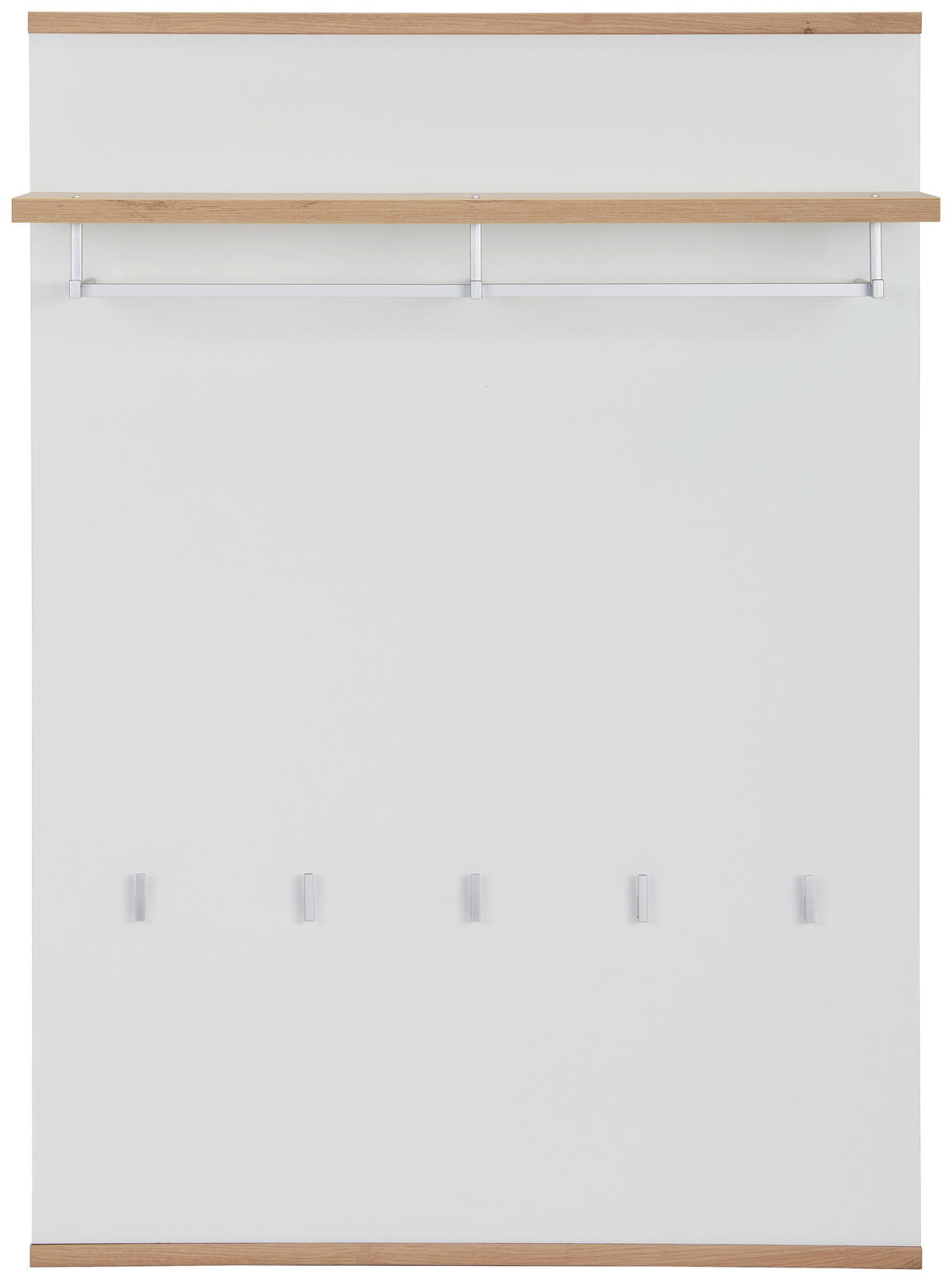 PANEL ZA ODLAGANJE KAPUTA  bela, hrast artisan   pločasti materijal  - bela/hrast artisan, Dizajnerski, pločasti materijal (85/119/28cm) - Xora