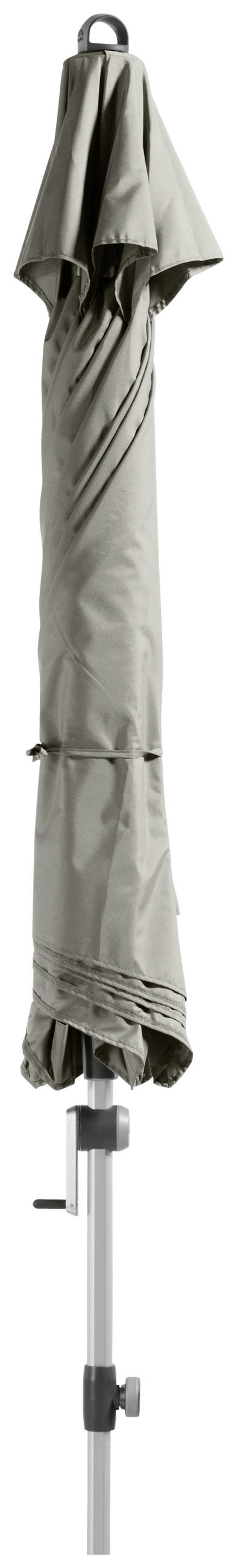 SONNENSCHIRM 280 cm Hellgrau  - Silberfarben/Hellgrau, Basics, Textil/Metall (280/280cm) - Doppler