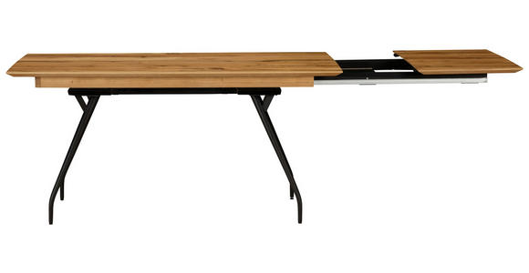 ESSTISCH Eiche rechteckig Schwarz, Eichefarben  - Eichefarben/Schwarz, Design, Holz/Holzwerkstoff (160/90/76cm) - Moderano