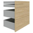 SCHUBLADENSET 90,9/82/46,8 cm Eichefarben  - Eichefarben, KONVENTIONELL, Holzwerkstoff (90,9/82/46,8cm) - Hom`in
