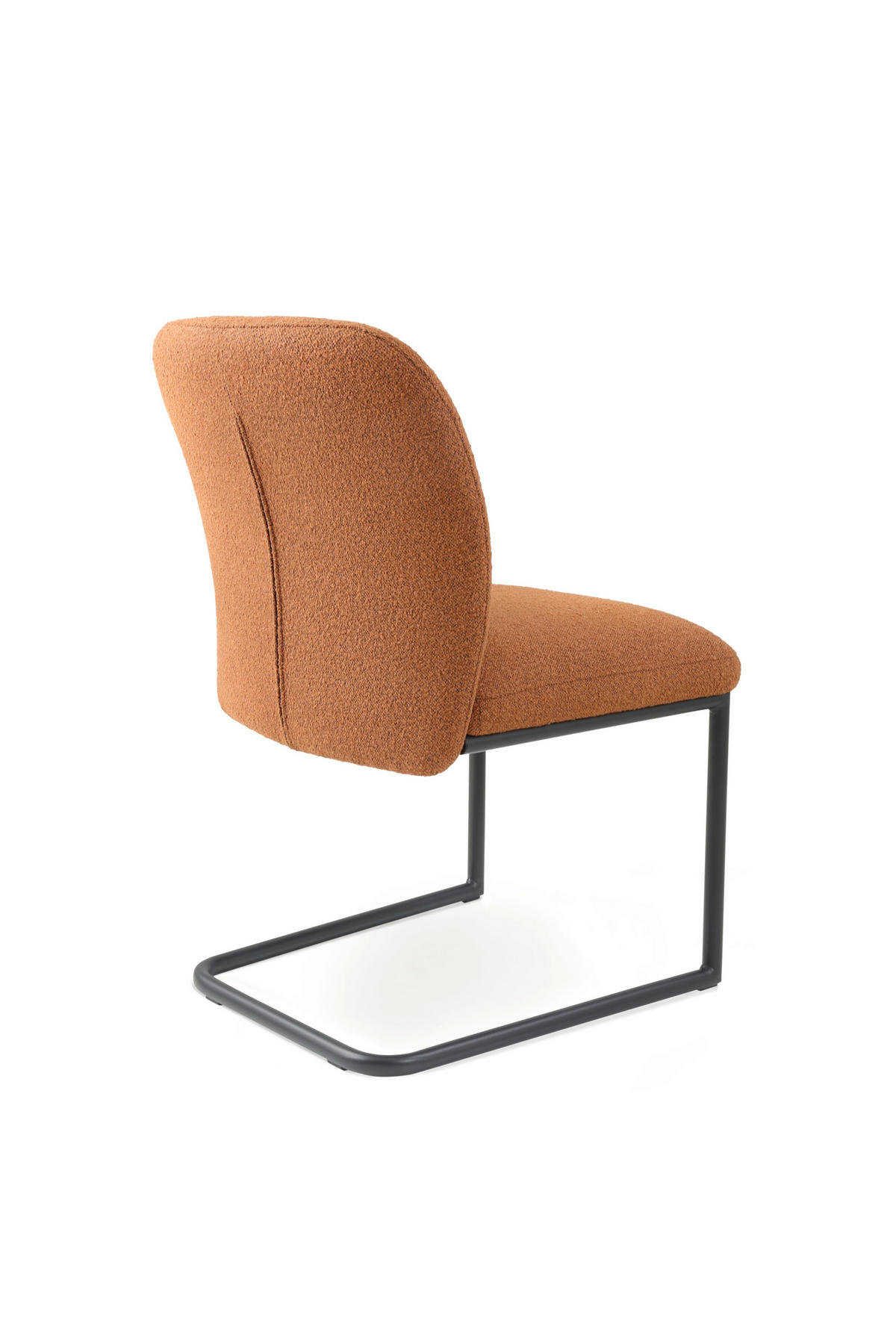 SCHWINGSTUHL  in Stahl Webstoff, Bouclé  - Rostfarben/Schwarz, Basics, Textil/Metall (48/86,5/62,5cm) - Tom Tailor