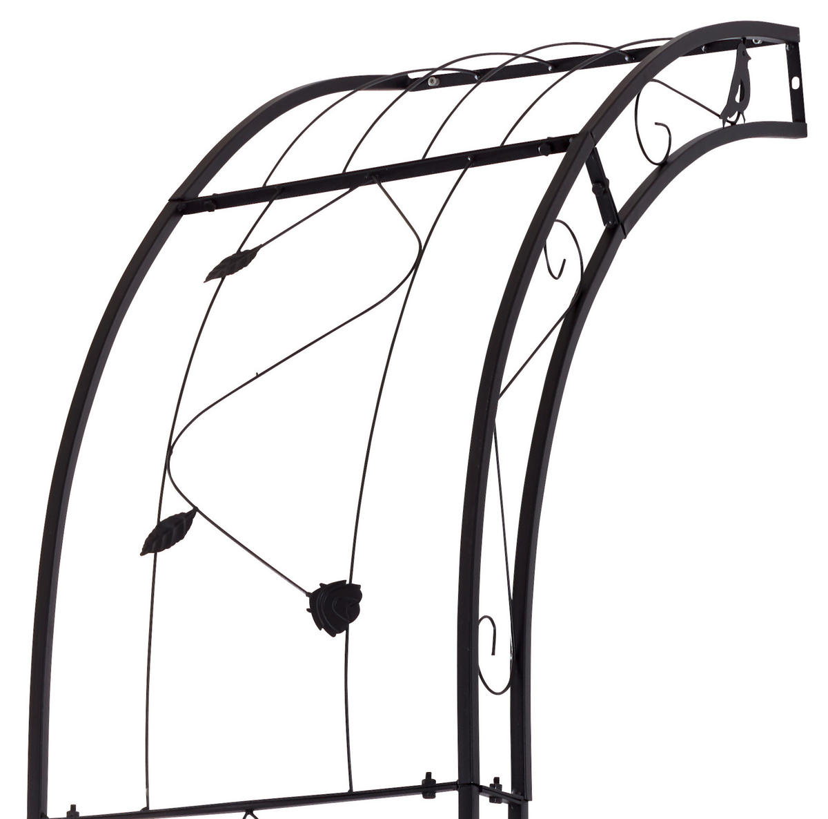 ROSENBOGEN - Anthrazit, MODERN, Metall (145/260/38cm) - Gardenson