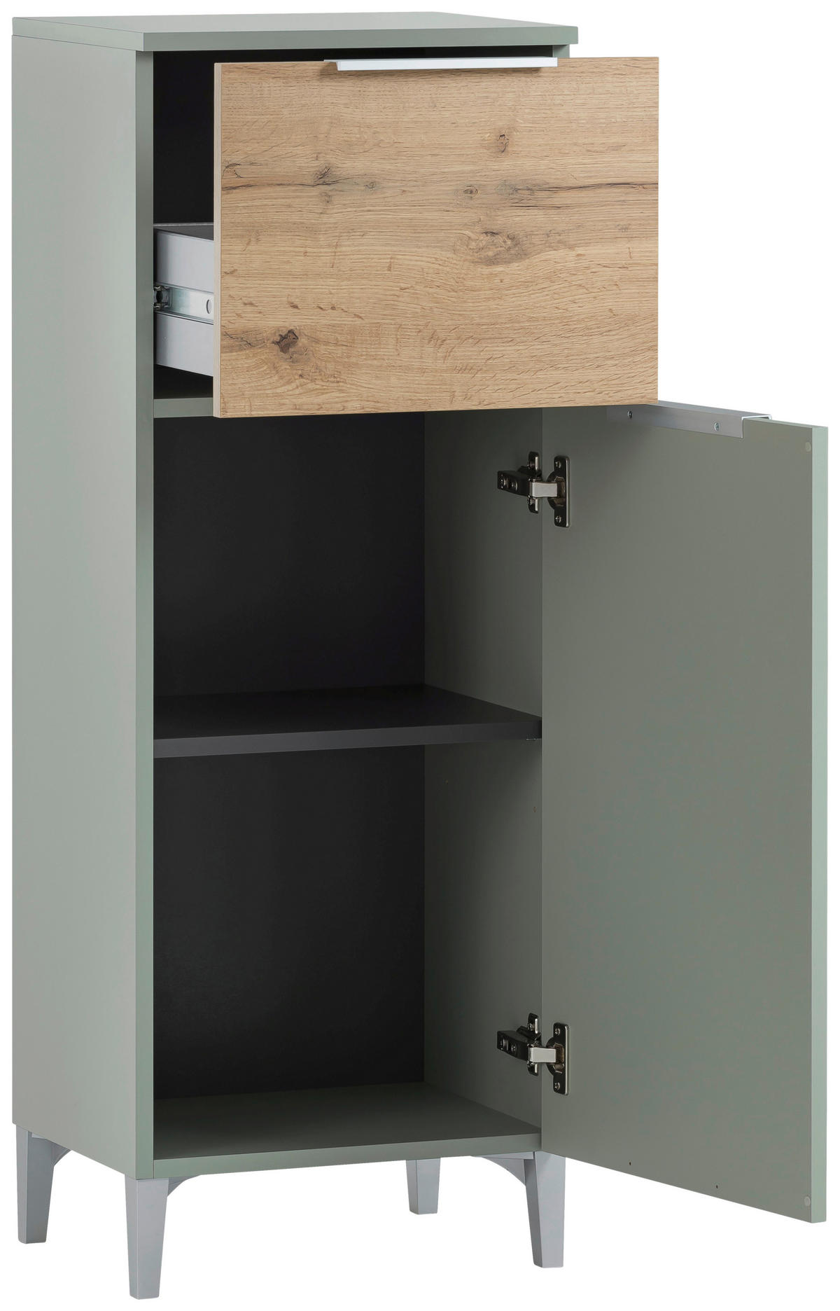 HIGHBOARD Smilla  in 40,3/109,6/31,9 cm  - Eichefarben/Pastellgrün, MODERN, Holzwerkstoff/Kunststoff (40,3/109,6/31,9cm) - Stylife