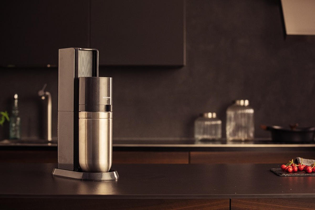 WASSERSPRUDLER DUO INKL. METALLFLASCHE  - Anthrazit, Basics, Glas/Kunststoff (15.8/44/31cm) - SodaStream