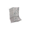 SESSELAUFLAGENSET Blätter  - Beige/Grau, Basics, Textil (50/7/108cm)
