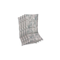 SESSELAUFLAGENSET in Grau, Beige Blätter  - Beige/Grau, Basics, Textil (50/7/108cm)
