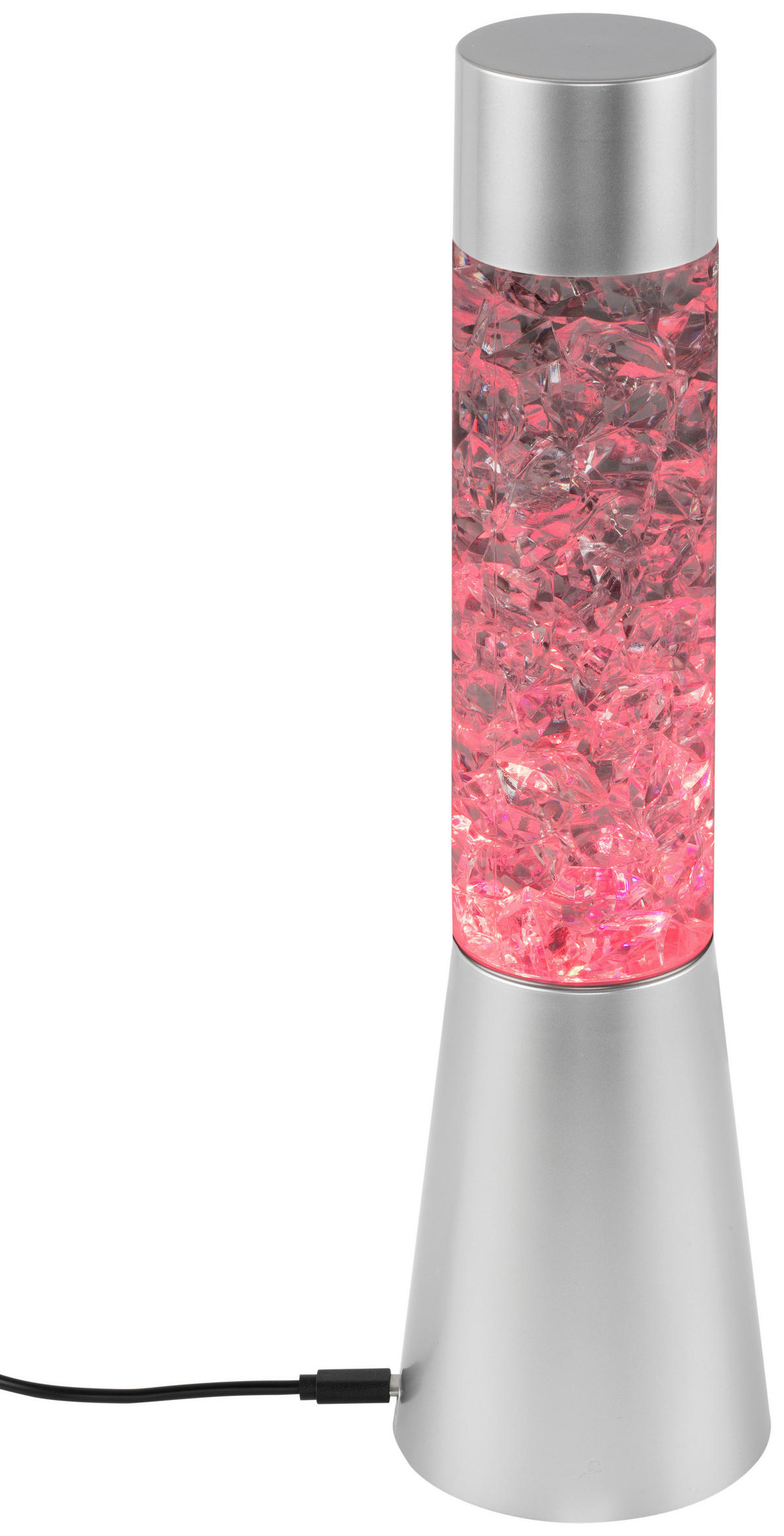 DEKORAČNÉ LED SVIETIDLO - strieborná, Lifestyle, plast (8,5/32,5cm) - Xora