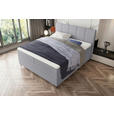 BOXSPRINGBETT 180/200 cm  in Hellgrau  - Hellgrau/Schwarz, KONVENTIONELL, Textil/Metall (180/200cm) - Carryhome