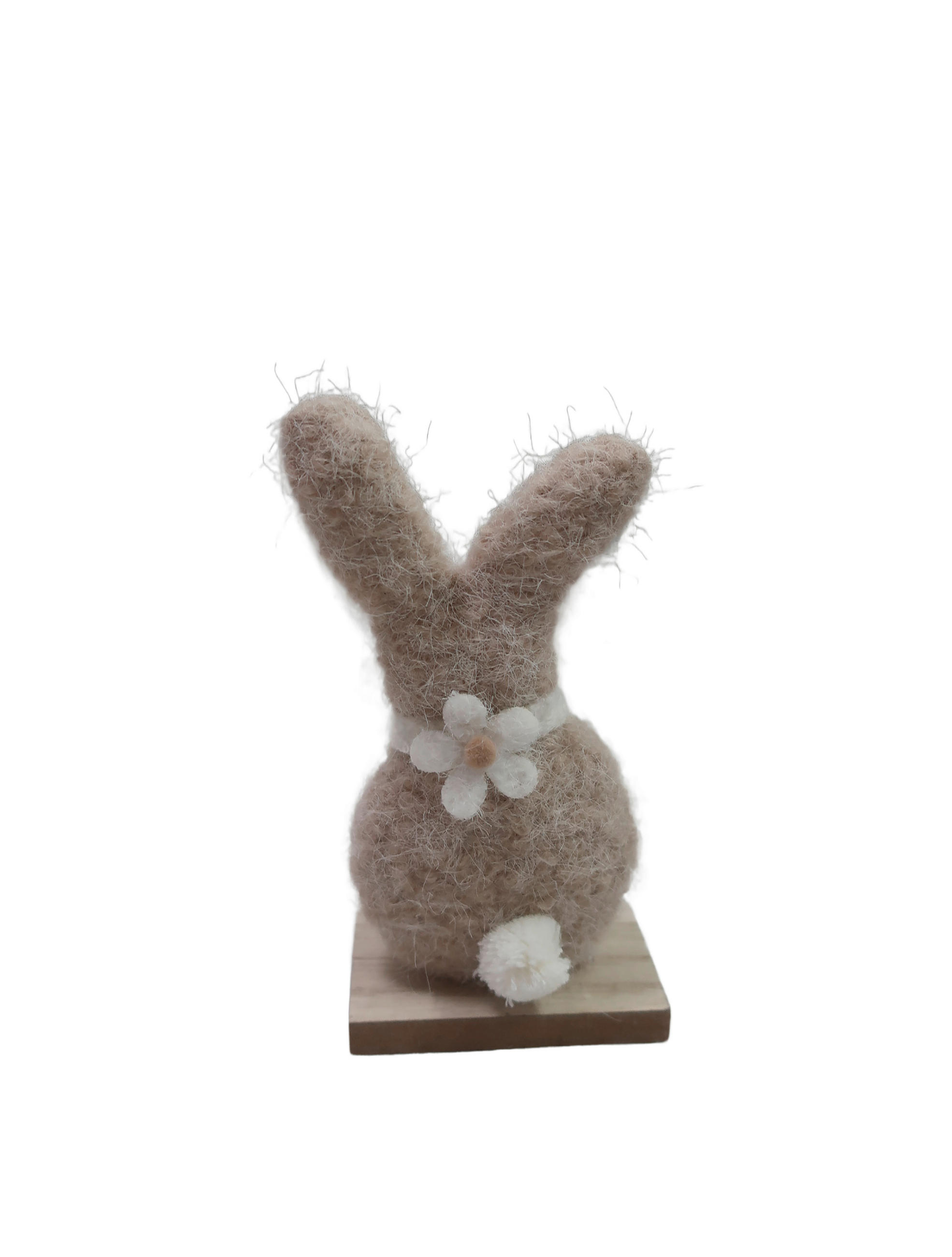 DEKOHASE - Ecru/Weiss, Lifestyle, Holzwerkstoff/Textil (7,5/16/5cm)