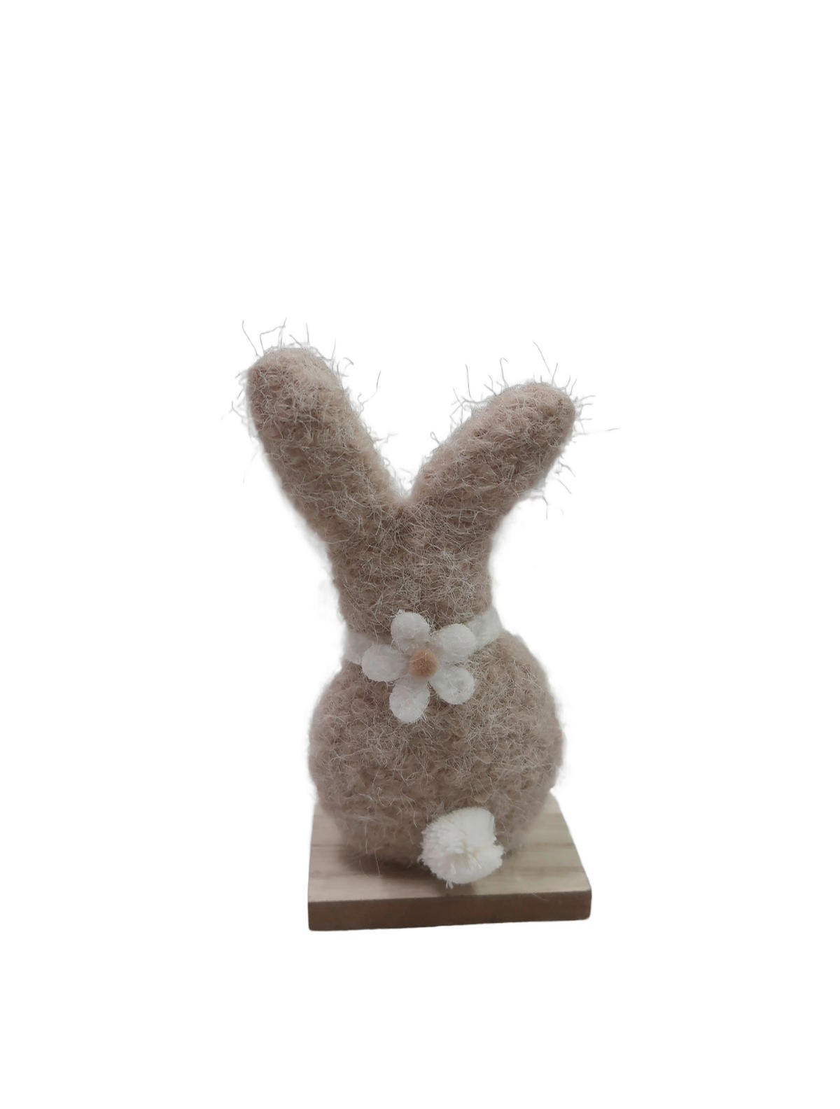 DEKOHASE - Ecru/Weiss, Lifestyle, Holzwerkstoff/Textil (7,5/16/5cm)