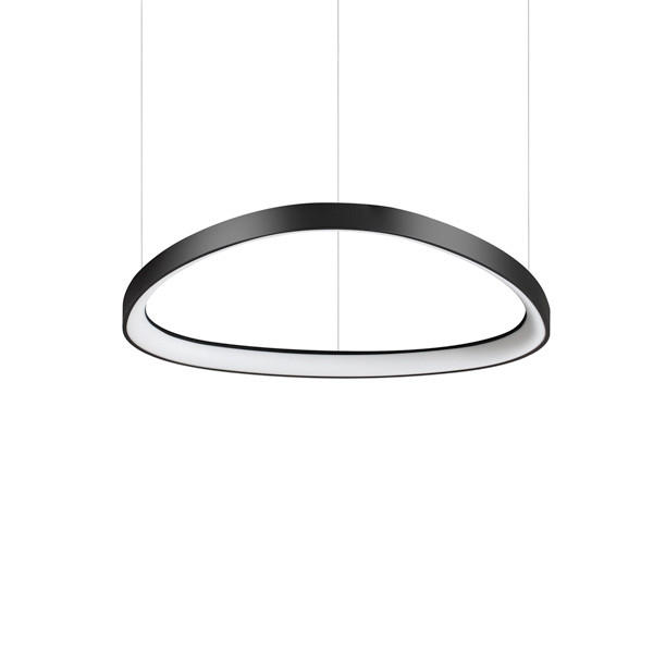 HÄNGELEUCHTE 61/28,5 - 200 cm  - Schwarz, Design, Kunststoff/Metall (61/28,5 - 200cm) - Ideal Lux