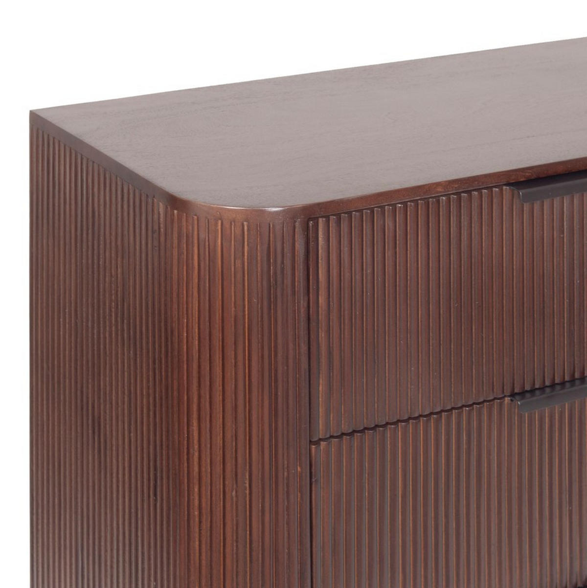 SIDEBOARD  in 140/85/40 cm  - Walnussfarben/Schwarz, KONVENTIONELL, Holz/Metall (140/85/40cm) - Livetastic