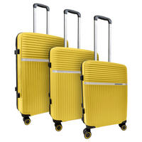 Set Valize De Călătorie - galben închis, Design, plastic (49,5/75,5/29cm) - Schneiders