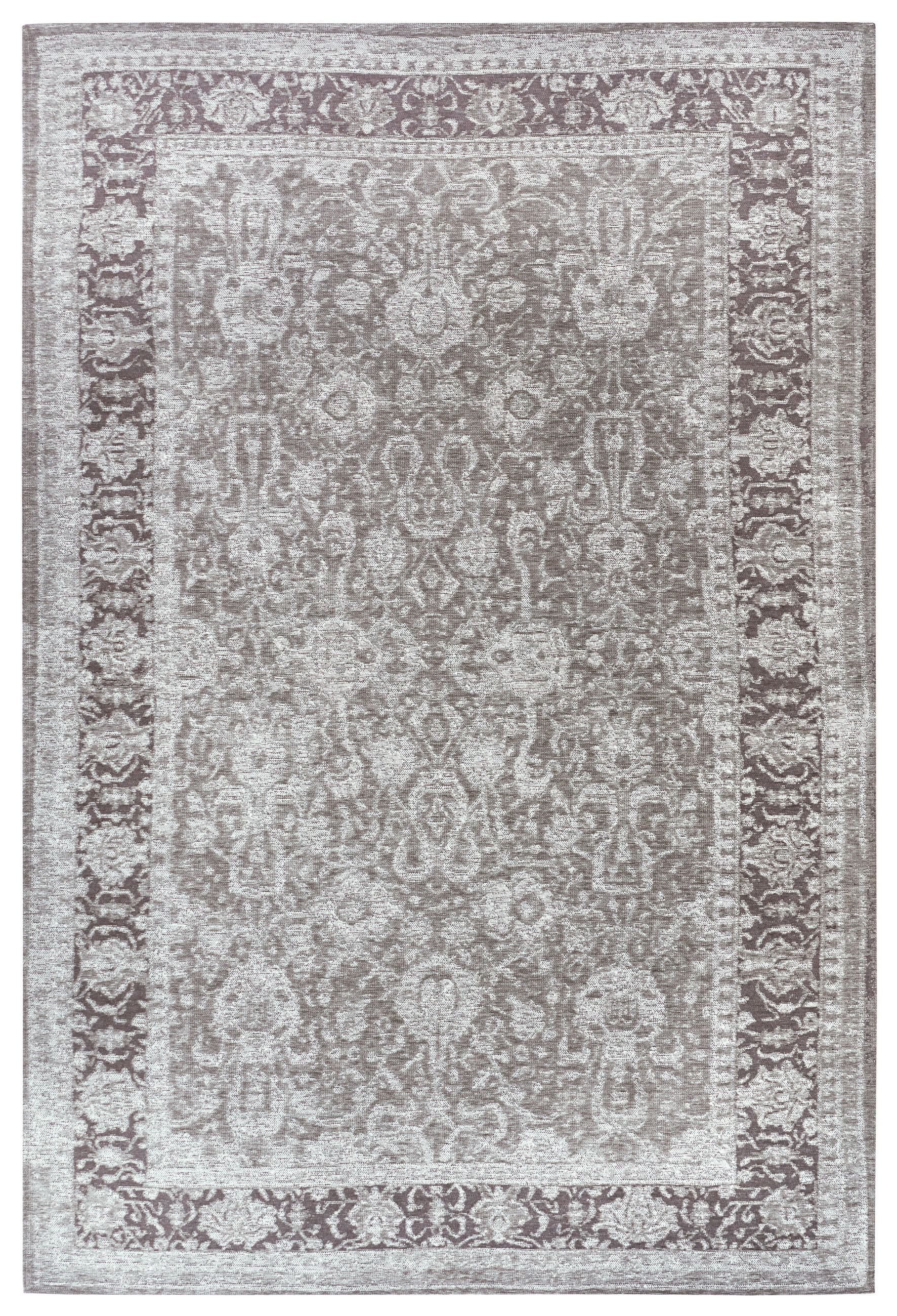 FLACHWEBETEPPICH 80/165 cm Catania Grau, Taupe  - Taupe/Grau, Design, Kunststoff/Textil (80/165cm) - Novel