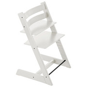 Tripp Trapp Hochstuhl Buche Hartholz, massiv White - Weiß, Basics, Holz (46/79/49cm) - STOKKE