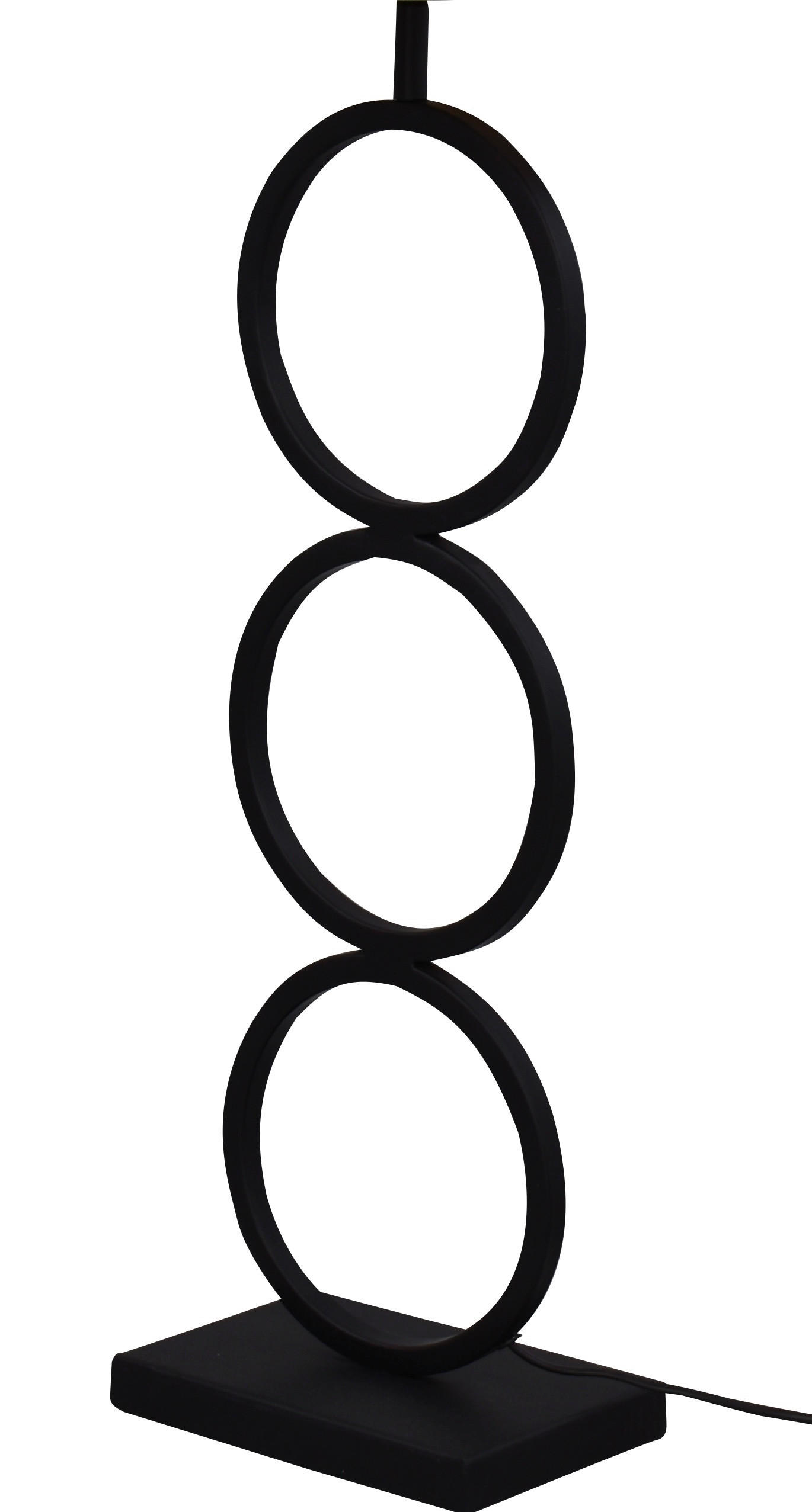 TISCHLEUCHTE 37/94 cm   - Sandfarben/Schwarz, Basics, Metall (37/94cm)